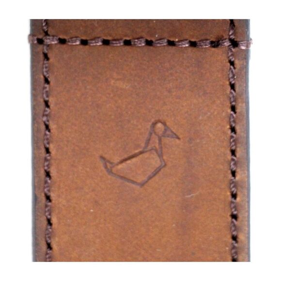 ALESBURY BROWN GENUINE LEATHER 1.5"Wd CASUAL DRESS MEN'S BELT Sz 44/110 (I11 - Picture 11 of 16